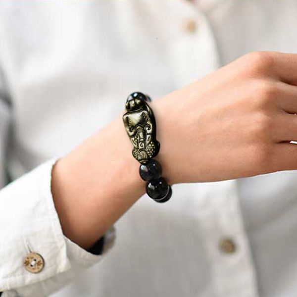 bracelet natural gold obsidian big head longlinchen men's single ring donghai crystal yaoshi gift, Golden;silver
bracelet natural gold obsidian big head longlinchen men's single ring donghai crystal yaoshi gift, Golden;silver