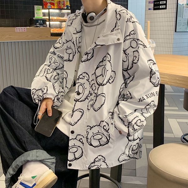 men's hoodies & sweatshirts male casual coat spring and autumn korean version of bear's tendency to loose jacket pi shuai fried st, Black
men's hoodies & sweatshirts male casual coat spring and autumn korean version of bear's tendency to loose jacket pi shuai fried st, Black