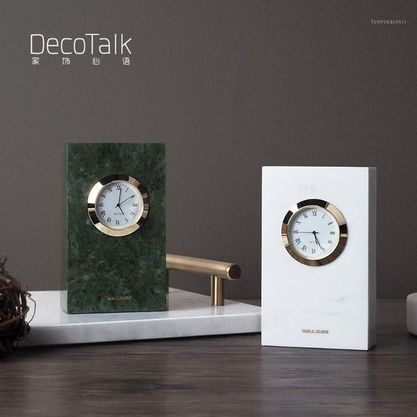 decotalk marble stand table clock high-end gift office decoration living-room watch mute quartz single face1
decotalk marble stand table clock high-end gift office decoration living-room watch mute quartz single face1