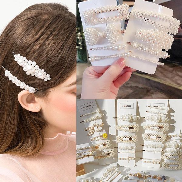 hair clips & barrettes 2021 korean pins clip for women fashion jewelry imitation pearl barrette set bridal wedding accessories gift wholesal, Golden;silver
hair clips & barrettes 2021 korean pins clip for women fashion jewelry imitation pearl barrette set bridal wedding accessories gift wholesal, Golden;silver