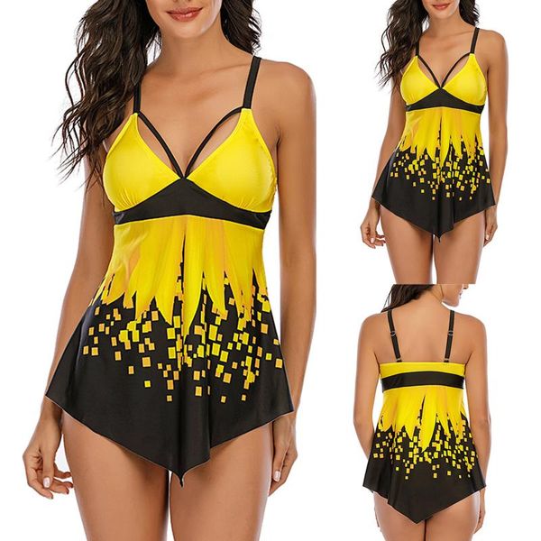 women's swimwear sagace yellow high thin spring swimsuit split solid tankini maillot de bain femme 2021, White;black 
women's swimwear sagace yellow high thin spring swimsuit split solid tankini maillot de bain femme 2021, White;black
