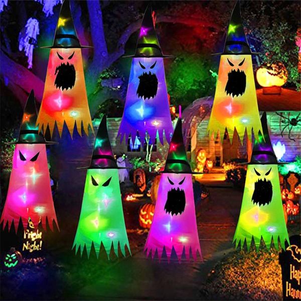 party hats 1pc halloween witch hat with led light costume props colorful for accessory tree hanging decor
party hats 1pc halloween witch hat with led light costume props colorful for accessory tree hanging decor