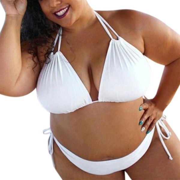 women's swimwear bikini 2021 solid push up padded plus size set swimsuit bathing suit women tankini, White;black
women's swimwear bikini 2021 solid push up padded plus size set swimsuit bathing suit women tankini, White;black