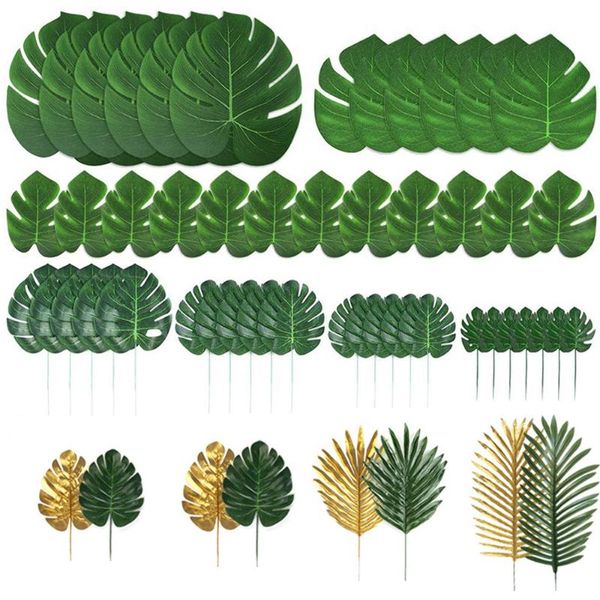 decorative flowers & wreaths 1 set artificial palm leaves tropical decorations for jungle birthday party home balloons decoration luau hawai
decorative flowers & wreaths 1 set artificial palm leaves tropical decorations for jungle birthday party home balloons decoration luau hawai