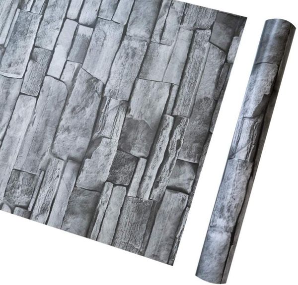 wallpapers 17.7" wide x 236.2" long peel and stick wallpaper stone self adhesive film vintage 3d gray brick
wallpapers 17.7" wide x 236.2" long peel and stick wallpaper stone self adhesive film vintage 3d gray brick