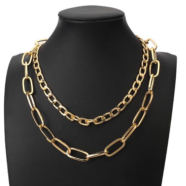 flashbuy fashion miami cuban chain choker necklace chunky multilayer gold color thick women collar jewelry chokers, Golden;silver
flashbuy fashion miami cuban chain choker necklace chunky multilayer gold color thick women collar jewelry chokers, Golden;silver