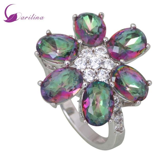 cluster rings 2021 pink rainbow mystic cubic zirconia silver color overlay ring fashion jewelry size 5 6 7 8 9 r125, Golden;silver
cluster rings 2021 pink rainbow mystic cubic zirconia silver color overlay ring fashion jewelry size 5 6 7 8 9 r125, Golden;silver
