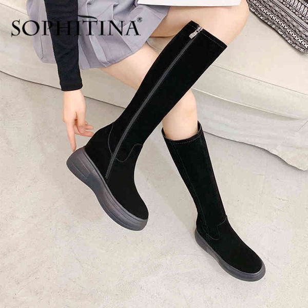 sophitina increase within boots women handmade genuine leather cow suede comfortable elegant winter shoes boots po373 210513, Black
sophitina increase within boots women handmade genuine leather cow suede comfortable elegant winter shoes boots po373 210513, Black