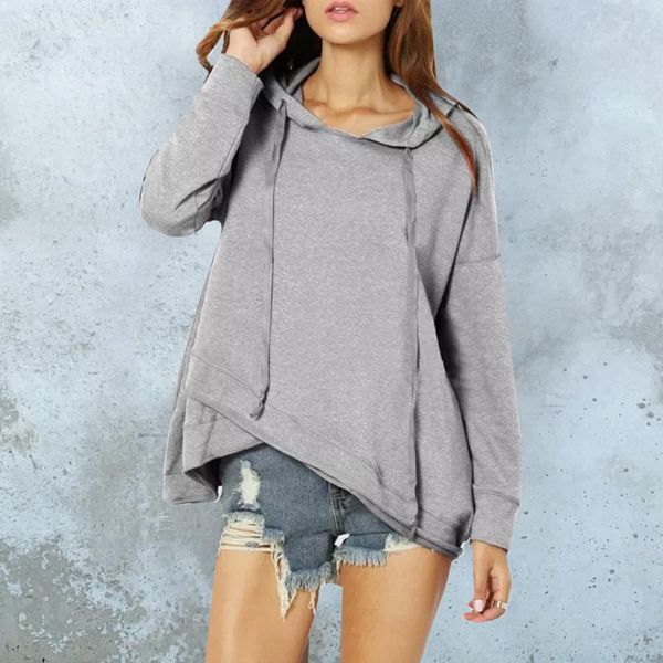 women's blouses & shirts hooded blouse sweatshirts solid color casual loose irregular hem harajuku sweatshirt pullover, White
women's blouses & shirts hooded blouse sweatshirts solid color casual loose irregular hem harajuku sweatshirt pullover, White