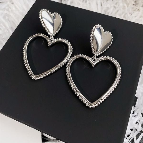 dangle & chandelier 2021 arrival trendy european and american exaggerated metal love earrings for women fashion party, Silver
dangle & chandelier 2021 arrival trendy european and american exaggerated metal love earrings for women fashion party, Silver