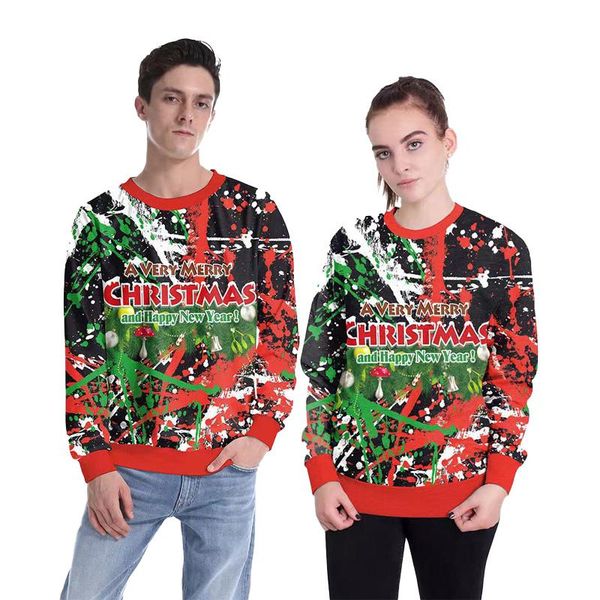 men's sweaters merry christmas and happy year ugly xmas jumper 3d novelty printed funny sweatshirts, White;black
men's sweaters merry christmas and happy year ugly xmas jumper 3d novelty printed funny sweatshirts, White;black