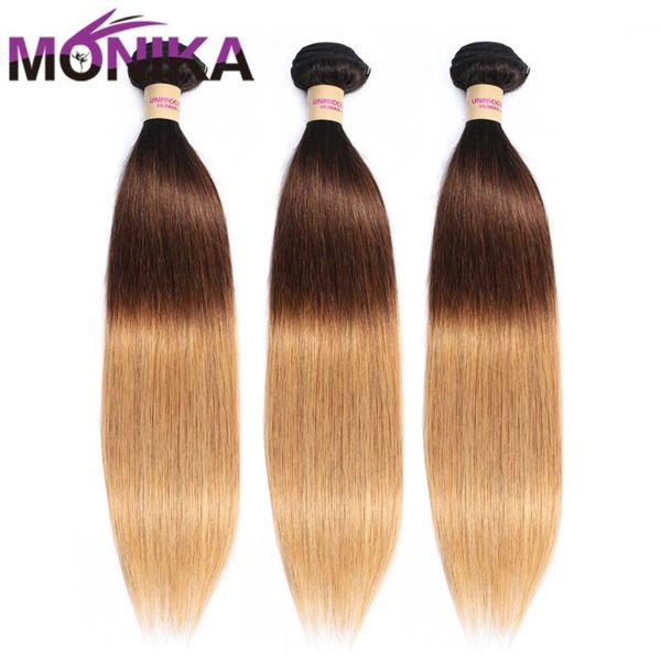 human hair bulks monika pre-colored bundles t1b/4/27 ombre weave brazilian straight 3 non-remy honey blonde, Black
human hair bulks monika pre-colored bundles t1b/4/27 ombre weave brazilian straight 3 non-remy honey blonde, Black