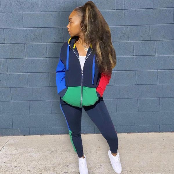 color block patchwork two piece set for women hoodies jacket and sweatpants joggers casual tracksuit woman sportwear women's pants, White
color block patchwork two piece set for women hoodies jacket and sweatpants joggers casual tracksuit woman sportwear women's pants, White