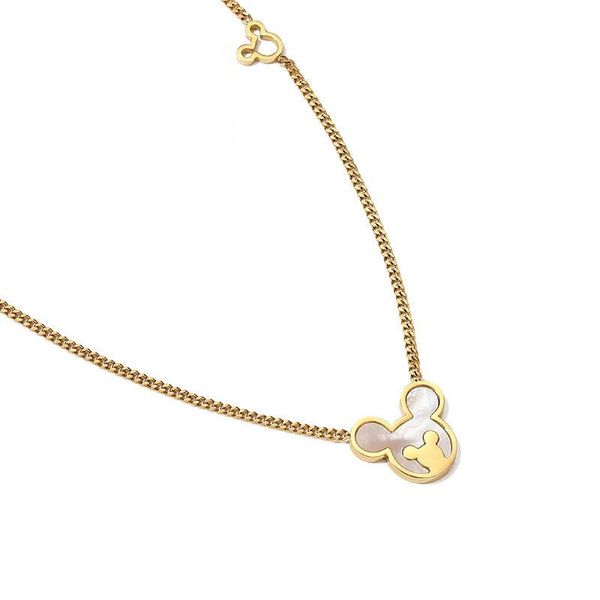 pendant necklaces cute mouse necklace for women cartoon titanium steel clavicle chain anime charm jewelry wholesale party gifts, Silver
pendant necklaces cute mouse necklace for women cartoon titanium steel clavicle chain anime charm jewelry wholesale party gifts, Silver