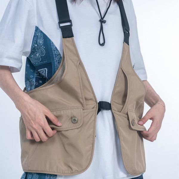 men's vests outdoor multi-pocket cargo men safari style streetwear game vest tactical sleeveless jacket summer thin fishing, Black;white
men's vests outdoor multi-pocket cargo men safari style streetwear game vest tactical sleeveless jacket summer thin fishing, Black;white