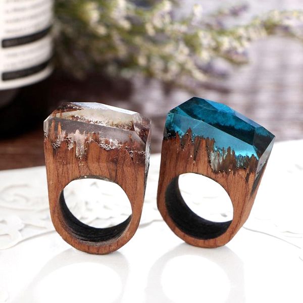 fashion sky blue resin wooden forest rings creative handmade rings for women fashion jewelry, Silver
fashion sky blue resin wooden forest rings creative handmade rings for women fashion jewelry, Silver