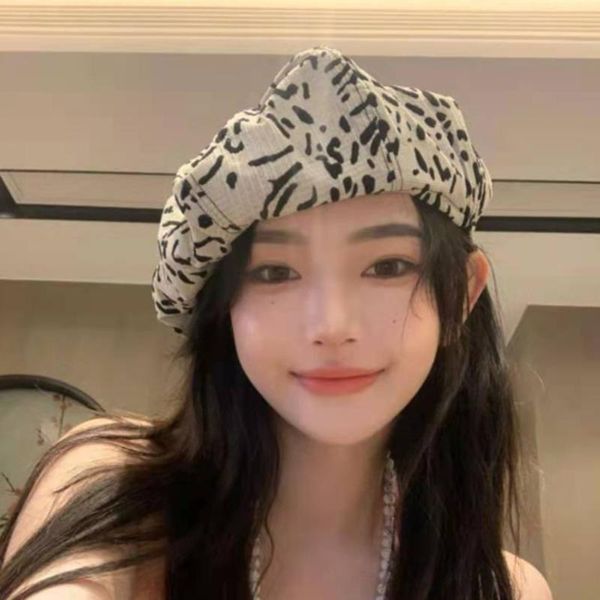 caps & hats 066c retro cow pattern/small leopard pattern beret hat artist classic cloud breathable travel outdoor, Yellow
caps & hats 066c retro cow pattern/small leopard pattern beret hat artist classic cloud breathable travel outdoor, Yellow