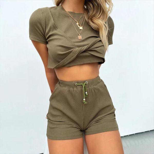 summer casual solid spliced womens tracksuits two pieces sets slim o neck short sleeve shorts suit ladies design outfits, Gray
summer casual solid spliced womens tracksuits two pieces sets slim o neck short sleeve shorts suit ladies design outfits, Gray