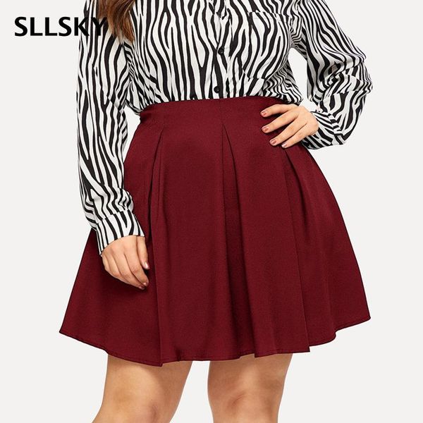 skirts sllsky fashion solid pleated skirt women high waist folds female 2021 summer zipper plus size mini temperament, Black
skirts sllsky fashion solid pleated skirt women high waist folds female 2021 summer zipper plus size mini temperament, Black