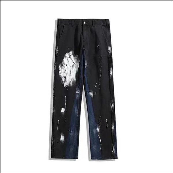men's jeans godlikeu trend street designer graffiti casual spring loose tie dry trousers male, Blue
men's jeans godlikeu trend street designer graffiti casual spring loose tie dry trousers male, Blue