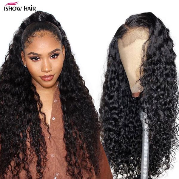lace wigs ishow water wave front wig with baby hair curly human pre plucked 13x4 brazilian frontal, Black;brown
lace wigs ishow water wave front wig with baby hair curly human pre plucked 13x4 brazilian frontal, Black;brown