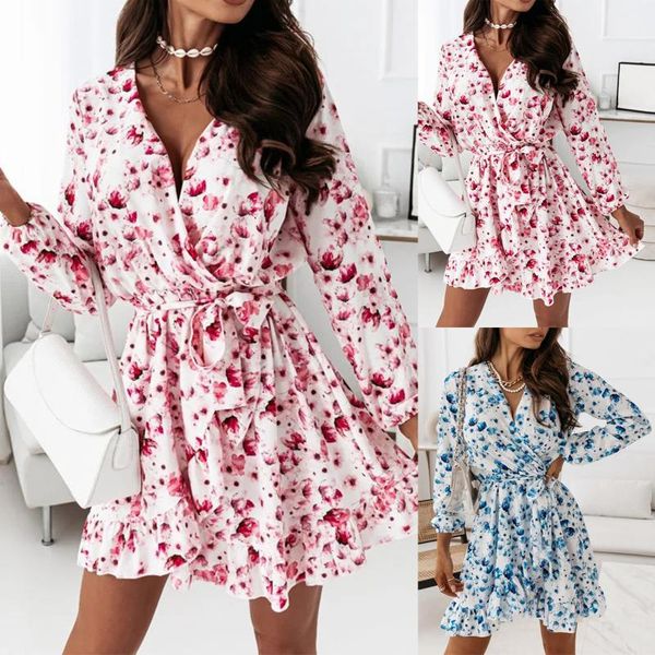 casual dresses women elegant floral print ruffle mini dress autumn 2021deep v-neck a-line slim belted long sleeve ladies vestidos, Black;gray
casual dresses women elegant floral print ruffle mini dress autumn 2021deep v-neck a-line slim belted long sleeve ladies vestidos, Black;gray