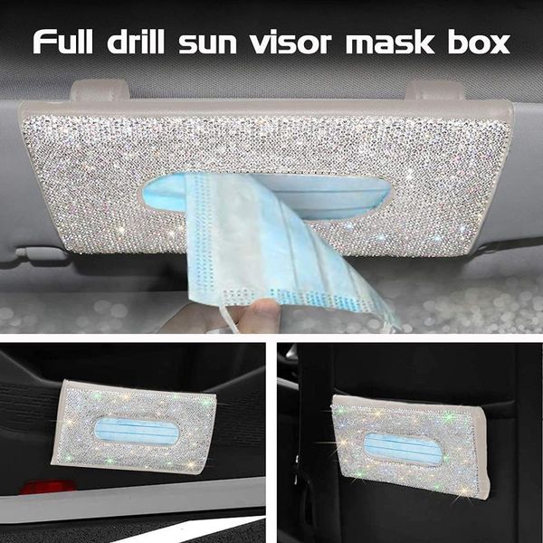 tissue boxes & napkins mask holder diamond encrusted for car storage box efillable with up to (20) 3-ply luxurious accessories
tissue boxes & napkins mask holder diamond encrusted for car storage box efillable with up to (20) 3-ply luxurious accessories