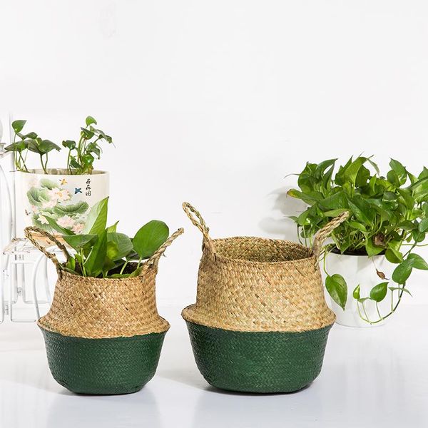 storage baskets s/m/l/xl seagrass wickerwork basket rattan hanging flower pot dirty laundry folding sundries organizer green
storage baskets s/m/l/xl seagrass wickerwork basket rattan hanging flower pot dirty laundry folding sundries organizer green