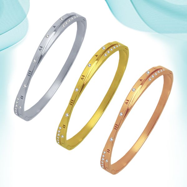 women love roman numerals bangles with diamonds patterned regularly jewelry birthday party holiday gifts friendship bracelets on hand fashio, Black
women love roman numerals bangles with diamonds patterned regularly jewelry birthday party holiday gifts friendship bracelets on hand fashio, Black