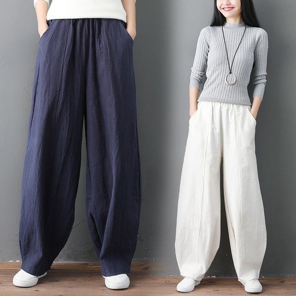 harem hemp bloomer plus size womens pants autunm 6xl 7xl loose women trouser cotton linen pleated oversize pockets wide, Black;white
harem hemp bloomer plus size womens pants autunm 6xl 7xl loose women trouser cotton linen pleated oversize pockets wide, Black;white