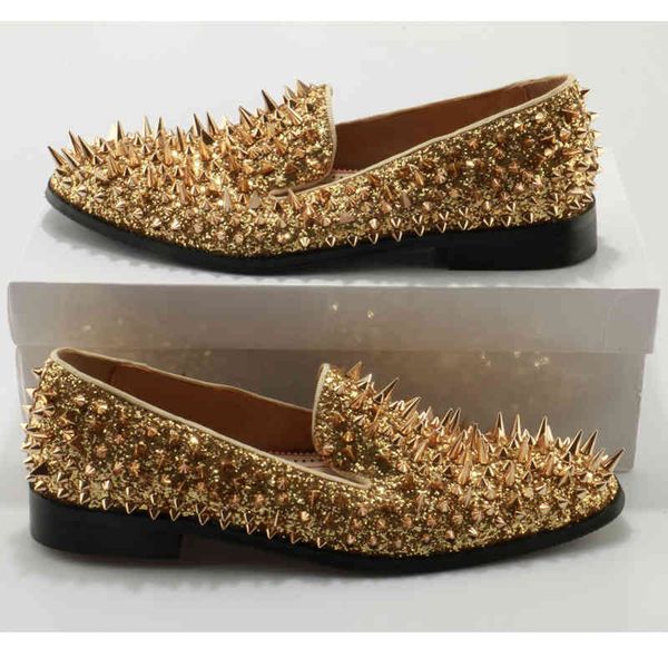 dress shoes spring autumn shiny dress shoes for men spiked rivets studded slip on loafers gold black bling sequins causal male 3s1
dress shoes spring autumn shiny dress shoes for men spiked rivets studded slip on loafers gold black bling sequins causal male 3s1