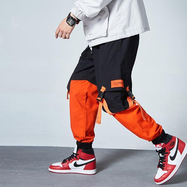 men's pants japanese style fashion joggers men loose fit spliced designer big pocket cargo streetwear slack bottom hip hop, Black
men's pants japanese style fashion joggers men loose fit spliced designer big pocket cargo streetwear slack bottom hip hop, Black