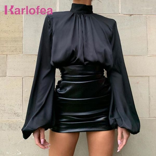 two piece dress karlofea ladies everyday wear set silk crop shirts and high waist pu ruched skirt matching suit chic outfits1, White
two piece dress karlofea ladies everyday wear set silk crop shirts and high waist pu ruched skirt matching suit chic outfits1, White