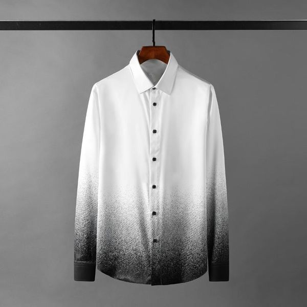 minglu gradient print mens shirts long sleeve casual dress fashion slim fit party white male 3xl men's, White;black
minglu gradient print mens shirts long sleeve casual dress fashion slim fit party white male 3xl men's, White;black