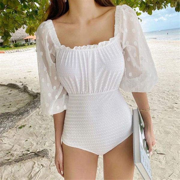 long sleeve one piece swimsuit women lace chiffon swimwear white solid monokini push up swim ruffle pleated pad bathing suit one-piece suits
long sleeve one piece swimsuit women lace chiffon swimwear white solid monokini push up swim ruffle pleated pad bathing suit one-piece suits