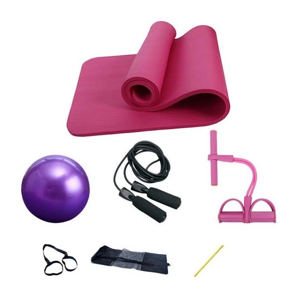 piece yoga pilates set kit 10mm thick nbr mat 25cm pilate ball jump rope home training exercise equipment mats
piece yoga pilates set kit 10mm thick nbr mat 25cm pilate ball jump rope home training exercise equipment mats