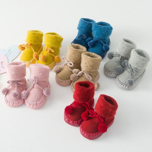 first walkers cute pompom baby shoes solid color winter warm boys girl soft soled non-slip born indoor infant
first walkers cute pompom baby shoes solid color winter warm boys girl soft soled non-slip born indoor infant