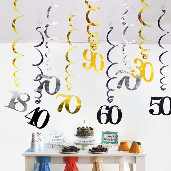 party decoration 6pcs/pack spiral 18 21 25 30 40 50 60 70 80 90 years old birthday swirls hanging ornaments black gold silver decor
party decoration 6pcs/pack spiral 18 21 25 30 40 50 60 70 80 90 years old birthday swirls hanging ornaments black gold silver decor