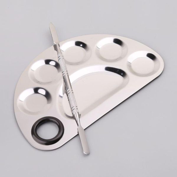 eyebrow tools & stencils stainless steel paint palette tray mixing rod spatula set for watercolor oil painting makeup
eyebrow tools & stencils stainless steel paint palette tray mixing rod spatula set for watercolor oil painting makeup