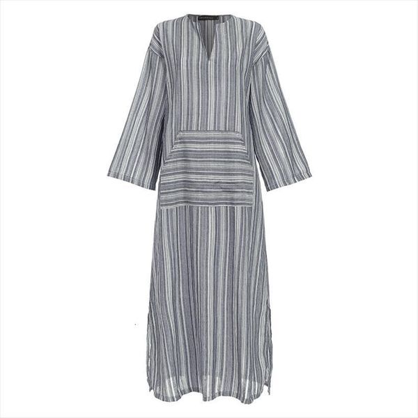 boho loose linen summer women dress casual long sleeve sundress kaftan striped vestidos pockets v neck robe femme, Black;gray
boho loose linen summer women dress casual long sleeve sundress kaftan striped vestidos pockets v neck robe femme, Black;gray