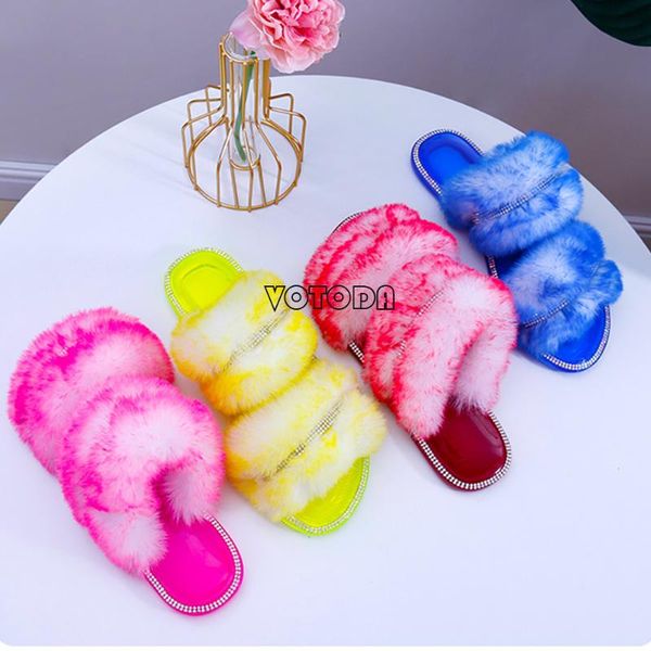 fashion diamond fur slippers women fluffy plush rehinestone sandals glitter fuzzy indoor flip flops casual outdoor flat shoe, Black
fashion diamond fur slippers women fluffy plush rehinestone sandals glitter fuzzy indoor flip flops casual outdoor flat shoe, Black