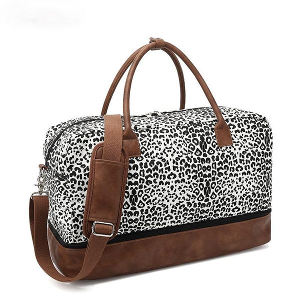 duffel bags leopard print canvas weekender bag, overnight travel carry on tote with shoe pouch
duffel bags leopard print canvas weekender bag, overnight travel carry on tote with shoe pouch
