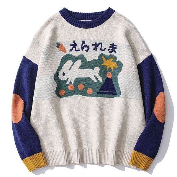 men's sweaters harajuku oversized bloco coelho impresso camisola de malha o pescoo pulver streetwear hip hop masculino jumper 6gql, White;black
men's sweaters harajuku oversized bloco coelho impresso camisola de malha o pescoo pulver streetwear hip hop masculino jumper 6gql, White;black