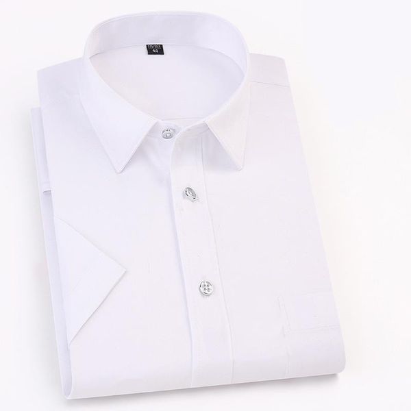men's casual shirts white solid shirt mens slim short sleeve for men work formal business camisa non iron chemise homme, White;black
men's casual shirts white solid shirt mens slim short sleeve for men work formal business camisa non iron chemise homme, White;black