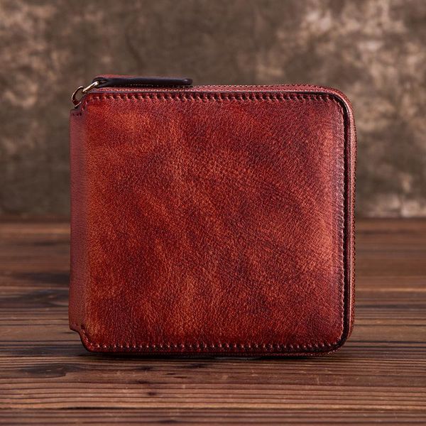 wallets 2021 women's retro style zipper multi-function wallet solid color short, Red;black
wallets 2021 women's retro style zipper multi-function wallet solid color short, Red;black