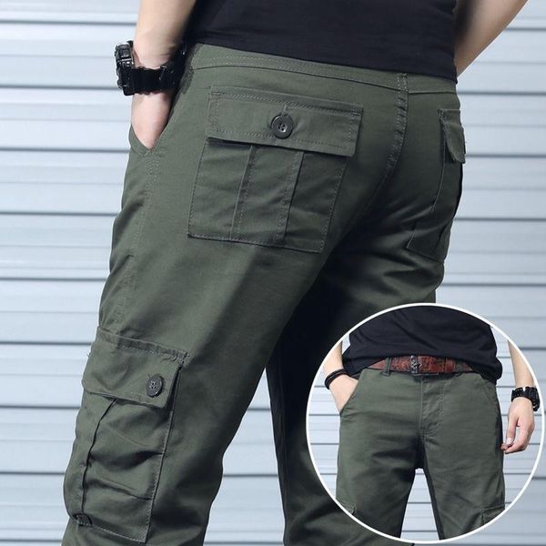 men's pants summer multi-pocket cargo trousers loose camouflage thin casual straight military uniform work men, Black
men's pants summer multi-pocket cargo trousers loose camouflage thin casual straight military uniform work men, Black