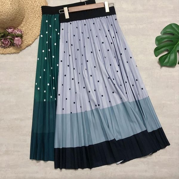 cotton long polka dots printing womens skirts patchwork striped vintage midi fashion high waist, Black
cotton long polka dots printing womens skirts patchwork striped vintage midi fashion high waist, Black
