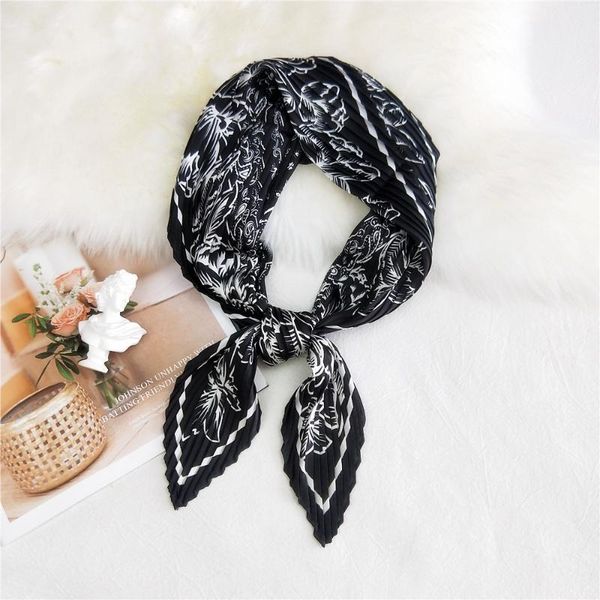 scarves 2021 small square pleated silk scarf stripe women wrap handkerchief bandanas accessories foulard femme luxury band, Blue;gray
scarves 2021 small square pleated silk scarf stripe women wrap handkerchief bandanas accessories foulard femme luxury band, Blue;gray