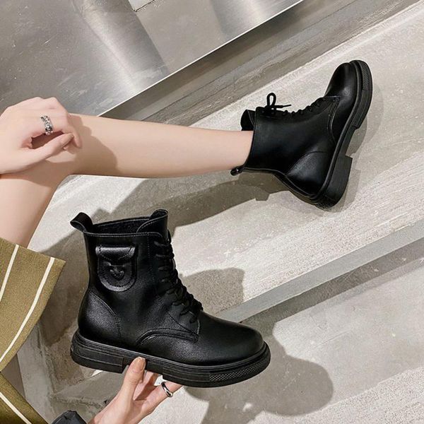 women motorcycle boots mid-heel short lace up velve leather waterproof winter female shoes retro 8i7n, Black
women motorcycle boots mid-heel short lace up velve leather waterproof winter female shoes retro 8i7n, Black