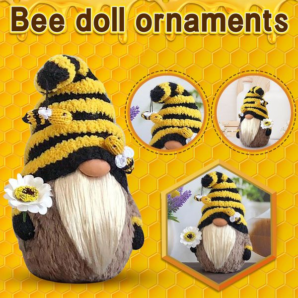 Plush Toys Bumble Bee Striped Gnome Scandinavian Tomte Nisse Swedish Honey Bee Elfs Adult Kids Home Decoration Doll Gifts Toys
Plush Toys Bumble Bee Striped Gnome Scandinavian Tomte Nisse Swedish Honey Bee Elfs Adult Kids Home Decoration Doll Gifts Toys